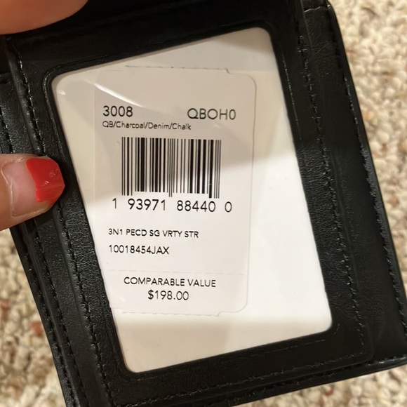 Coach 3 In 1 Wallet In Signature Canvas With Varsity Stripe 3008 - Picture 11 of 11